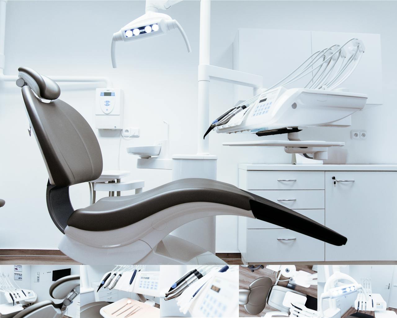 hero-img-02 A modern dental clinic interior showcasing a dental chair and equipment in a clean, clinical setting.